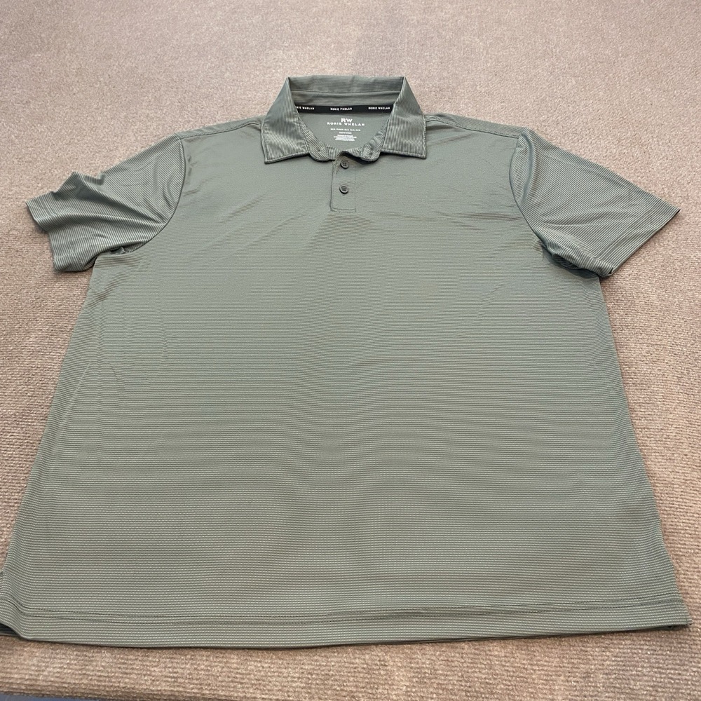Rorie Whelan golf polo Mens Size XL Greenish Gray Color Short Sleeve Performance